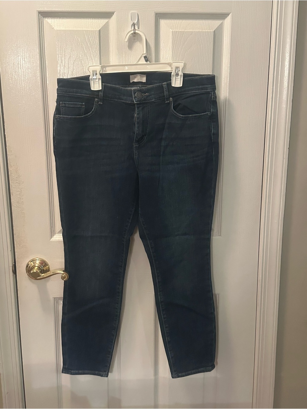 LOFT Dark Indigo Skinny Jeans